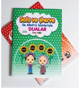 Safa Ve Merve Ile Allah'ın Isimleri Ile Dualar (boyamalı)