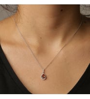 Pırlanta Zultanit Damla Taş Kolye (Altın)