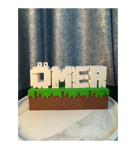 İsme Özel Minecraft Blok Dekor 4 -5 Harf