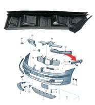 Seat Leon-Toledo Ön Tampon Braketi Sol 2000-2006 1M0807049B/1M0807183A