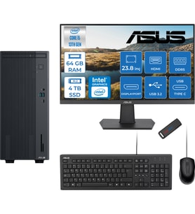 Asus Expertcenter P500MV Intel Core I5-13420H 64GB Ddr5 4tb SSD Freedos 100Hz 23.8 IPS Mon. Minitower Masaüstü Bilgisayar WB5136216512B0DF25+Zettausbbellek