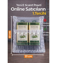 51X51 cm 20 adet (2X) 5 Lt Teneke İçin Havalı Kargo Poşeti Airbag