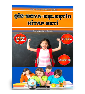 Çiz-Boya-Eşleştir Kitap Seti (2 Kitap)