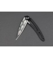 Deejo 15g, Pocket knife, Black Naked, Art Deco Çakı (Gri)
