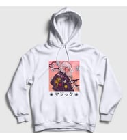 Presmono Unisex Beyaz Cute Girl V2 Anime Kapüşonlu Sweatshirt 349077tt