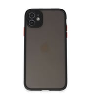 Apple iPhone 11 Kılıf Montreal Silikon Kapak - Siyah