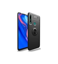 Huawei Y9 Prime 2019 Yüzüklü Standlı Manyetik Kamera Kor. Kılıf (Siyah)