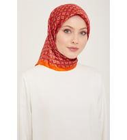 Sura İpek Eşarp  9134D (S ) (Turuncu)