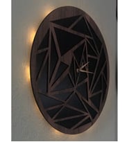 Led Işıklı  Modern  Duvar Saati
