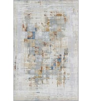 Eliana Home Baskılı, Yıkanabilir Kaymaz Taban Salon Halısı LNA0706 100x150 cm (Krem)