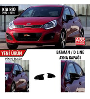 Kia Rio Batman Yarasa Ayna Kapağı Sinyalli Piano Black 2012 - 2016