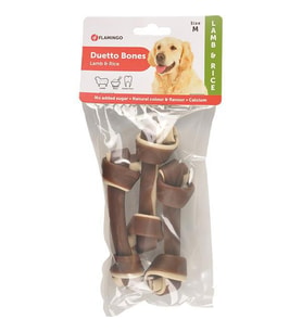 Flamingo Duetto Kemik Kuzulu & Pirinçli Medium 3'lü Köpek Ödülü