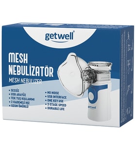 Getwell Mesh Nebulizatör Şarjlı - Sessiz - Taşınabilir (Yetişkinler ve Çocuklar için)