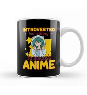 Cute Introverted But Willing To Discuss Anime Girl Kupa Bardak Porselen