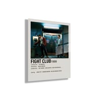 Temperli Cam Tablo Film Afişi Fight Club 1999 Görseli