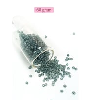Dökme Cam Kum Boncuk (8/0) 3 mm - 60 Gram - Şeffaf Gri - BNC215