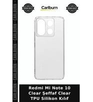 Redmi Mi Note 10 Clear Şeffaf Clear TPU Silikon Kılıf Mobil Kaplama Cep Kılıfı Akıllı Telefon