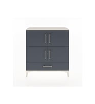 Arges Şifonyer 4 Raflı Tek Çekmeceli 4 Kapaklı 88x30x96 Aytaşı-Antrasit