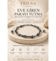 Sertifikalı Eve Giren Parayı Tutma İsraf Kesme Birikim Gücü Bilekliği Labradorit Spektrolit Doğaltaş