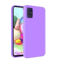 Samsung Galaxy M51 Kılıf Kamera Korumalı Silikon Rubber Arka Kapak (Lila)