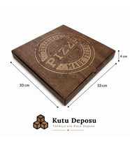 33x33x4 cm Pizza Kutusu (100 ADET)
