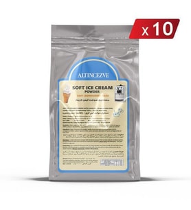 Soft Dondurma Tozu Vanilyalı 1.300 Gr x 10 Adet - 5L (Süt)