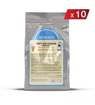 Soft Dondurma Tozu Vanilyalı 1.300 Gr x 10 Adet - 5L (Süt)