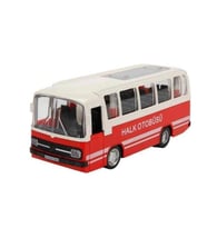 Oyuncak Işıklı Sesli 1/36 Çek Bırak Kırmızı Halk Otobüsü