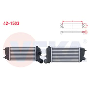 TURBO RADYATORU (INTERCOOLER) CITROEN C2 1.4 HDI 2003-2009/ C3 1.4 HDI 2002-2009