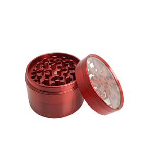 Kırmızı 63 mm. Tütün Baharat Herbal Öğütücüsü Parçalayıcı pt55krx