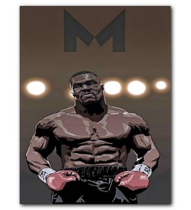 Cakatablo MDF (Ahşap) Tablo Mike Tyson