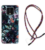 Tecno Camon 16 18P Pova Kılıf Boyun Asklı Rasta Silikon Great Flowers 1304