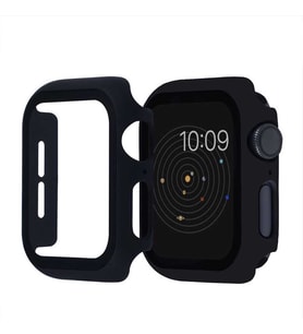 Apple Watch 40mm Full Kasa Korumalı Ekran Koruyucu (Siyah)