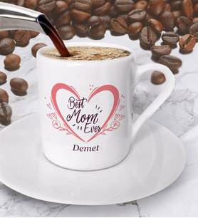 Anneler Günü Tasarımlı Kahve Fincanı