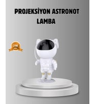 Astronot Galaksi Projeksiyon Lambası Bluetooth Bağlantılı ve Uzaktan Kontrollü