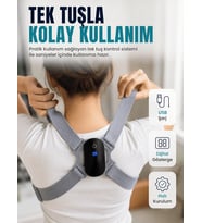 Ayarlanabilir Askılı Akıllı Dik Duruş Destekleyici Dijital Göstergeli Dik Duruş Cihazı