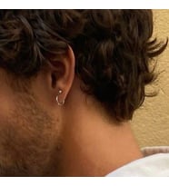 Cerrahi Çelik Top Piercing Tragus Helix Lob Conch Kııkırdak 8 mm Silver Renk (Çok Renkli)