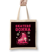 Ice Skater Girl Mouse Figure Ice Skating Winter Sports Bez Çanta Uzun Saplı