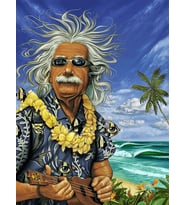 Çılgın Albert Sayılarla Boyama Seti 50x65 cm (Tuvale Gerili)