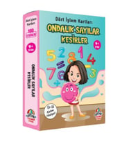 9+ Yaş Ondalık Sayılar Kesirler - Dört Işlem Kartları 