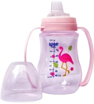 Baby 8690797107543 Akıtmaz Kulplu Bardak, 250 ml, Pembe