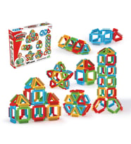 Geometrik Puzzle (64 Parça) - Lego Setleri - Geometrik Oyuncak - Şekilli Lego - Kare Bloklar