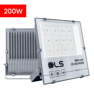 PR-203-200 200W Projektör DLS Park Bahçe Çevre Site Bina Tabela Dış Mekan Led Lamba (Gri)
