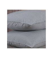 Pamuklu İpliği Boyalı Yıkamalı Kapaklı Yastık Kılıfı 2’li Set 50x70 cm Çift İğne Detaylı