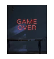 GAME OVER Yazılı Neon Tabela