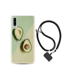 Samsung Galaxy A50 Kılıf Desenli Silikon Boyun Askılı Dog In The Dress 1364