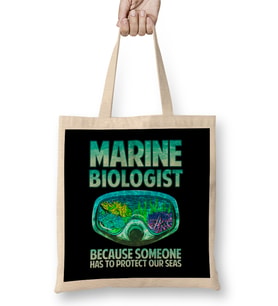 Marine Biologist Someone Has To Protect Our Seas Bez Çanta Uzun Saplı