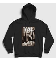 Presmono Unisex Beyaz Mikhail Tal Büyükusta Satranç Kapüşonlu Sweatshirt 421740tt (Siyah)