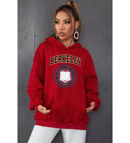 Unisex Berkeley Baskılı Sweatshirt (Kırmızı)