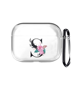PrintiFy Apple Airpods Pro Uyumlu Harf Tasarımlı Şeffaf Silikon Kılıf - S